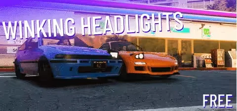 Winking Headlights