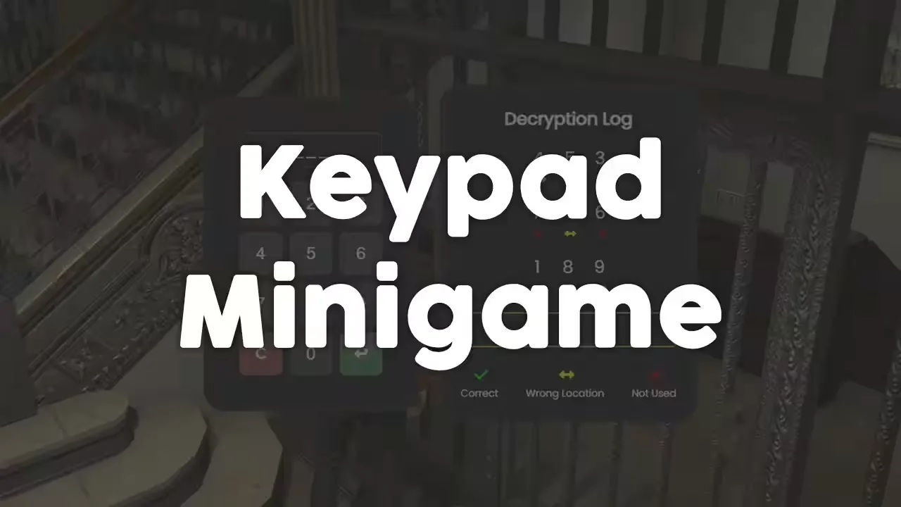 FREE Keypad Minigame — cover image