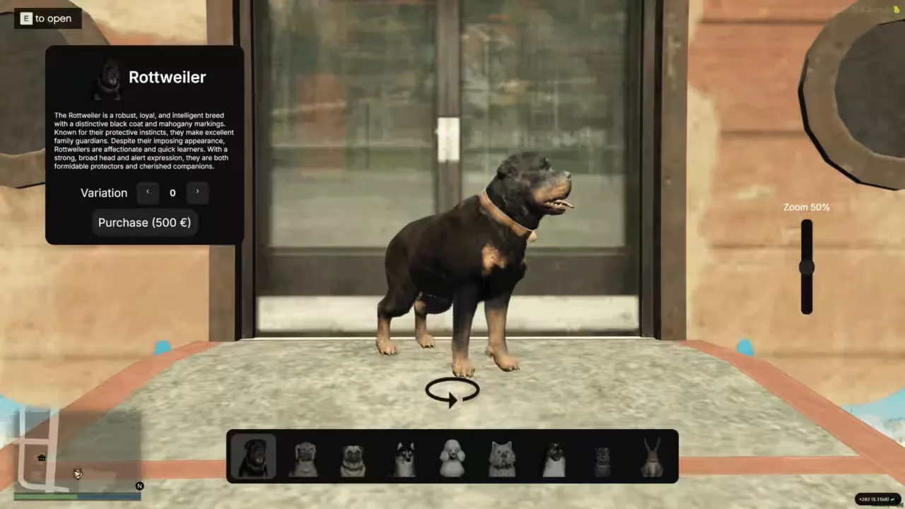 FiveM Pet System — screenshot 1