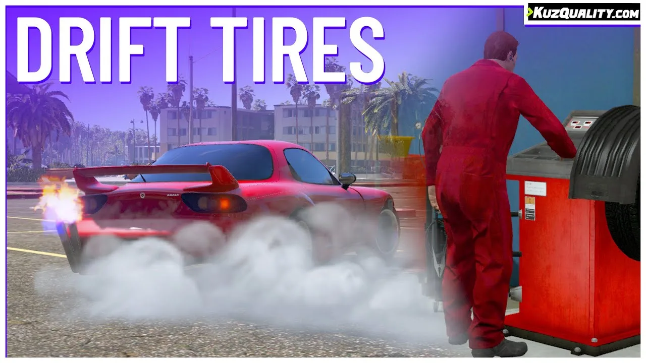 Drift Tires and Car Lift Pack